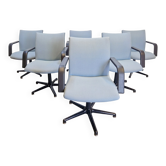 Vintage Michigan Office Chairs by Geoffrey Harcourt for Artifort, 1980s, Set of 6