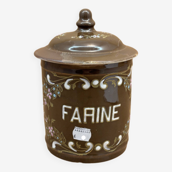 Pot marron "Farine"