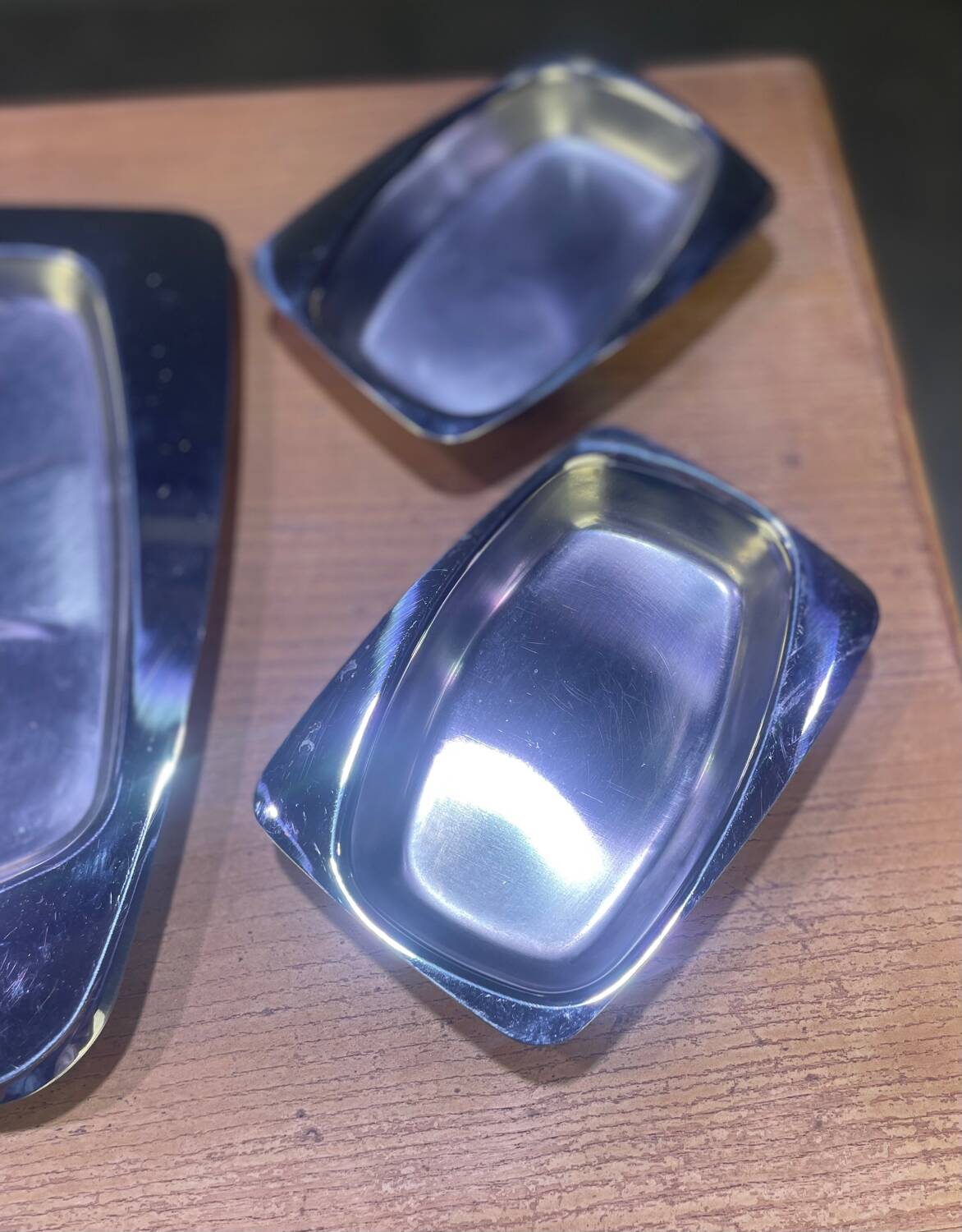 Plateau apéritif en inox