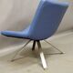 Paire De Fauteuils Design Kesterport Skai Bleu