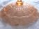 Fruit cup rosaline molded glass centerpiece