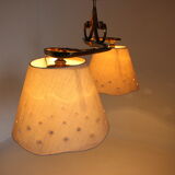 1970s italian brass pendant light