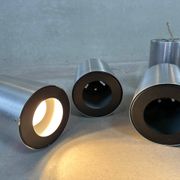 4x lampes de plafond en métal cylindriques vintage RAAK