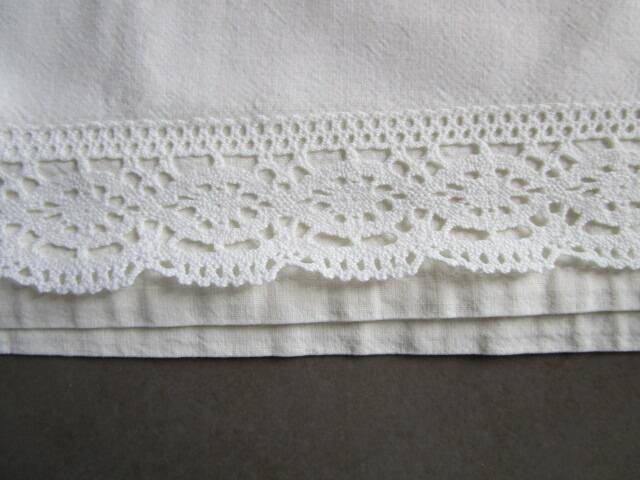 Old sheet - embroidery: 260x210cm