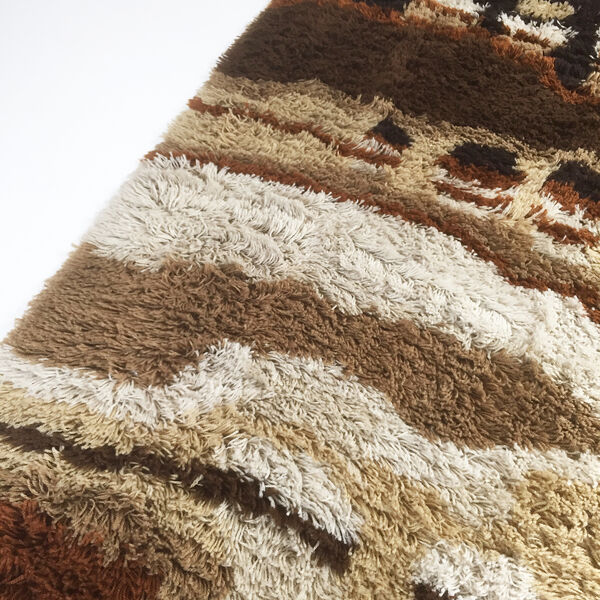 Tapis Abstract Par Desso Vintage Des Années 1970 150x220cm
