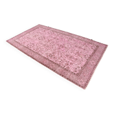 Light Pink Colour Handmade Vintage Turkish Rug