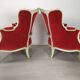 4 Louis XV Bergère armchairs