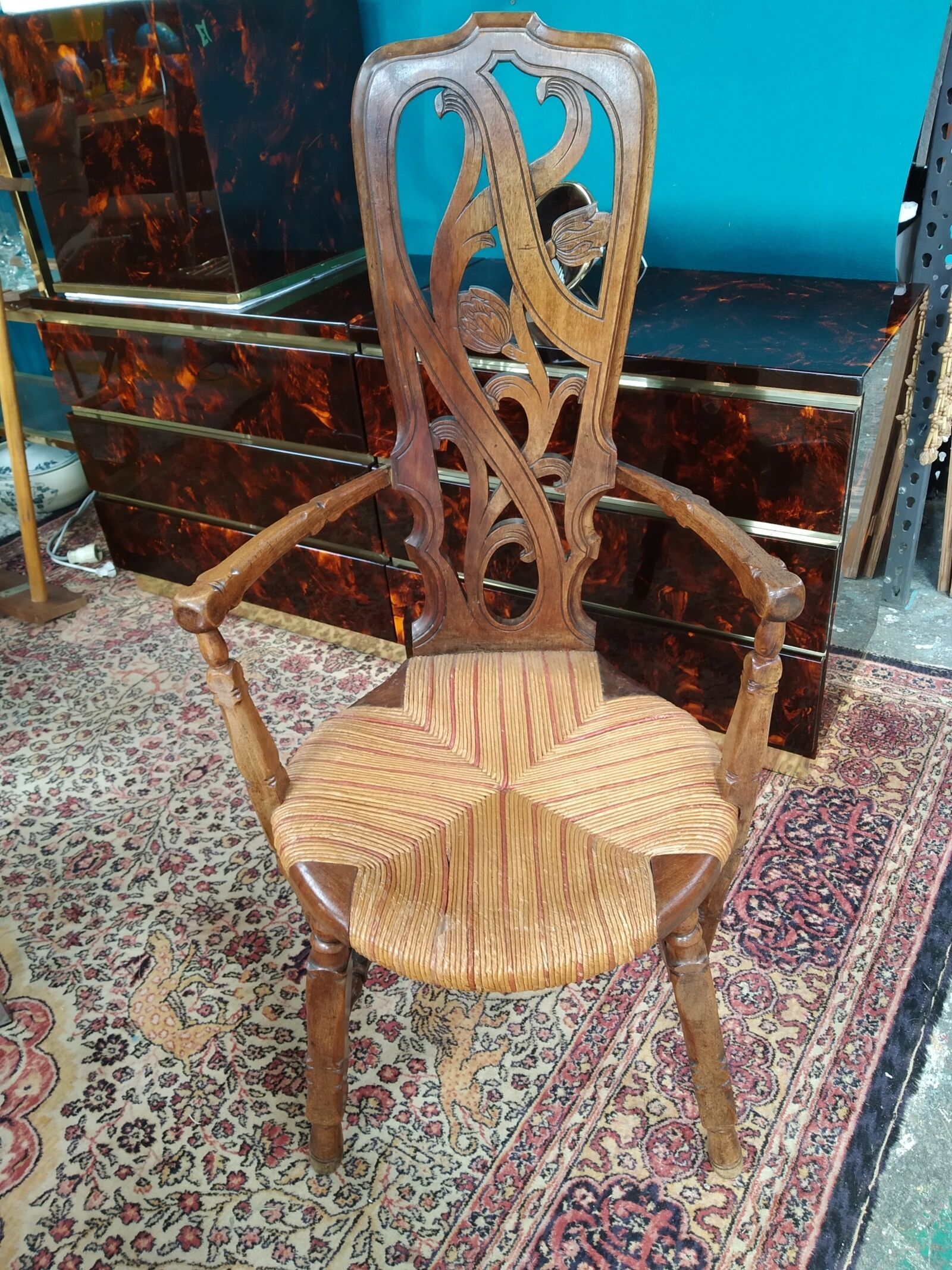 Art Nouveau armchair