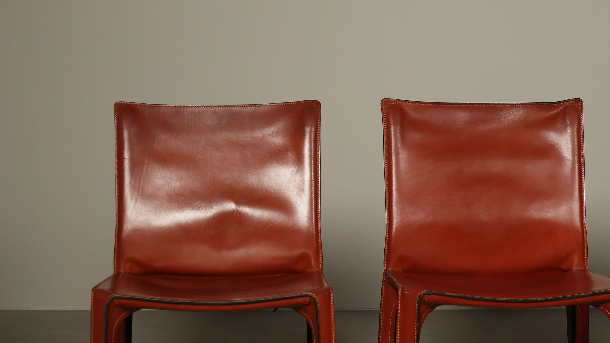 Set of four Cab 412 dining chairs by Mario Bellini for Cassina, 1977