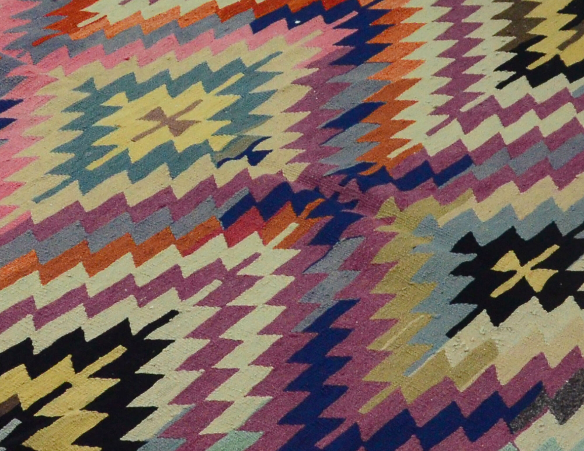 Anatolian handmade kilim rug 240 cm x 169 cm