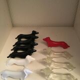 10 basset hound knife holders