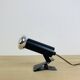 Vintage clamp spotlight, black metal, 70s
