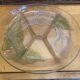 Plat mendiant ancien luminarc design arum lilly verre moulé décor fleu
