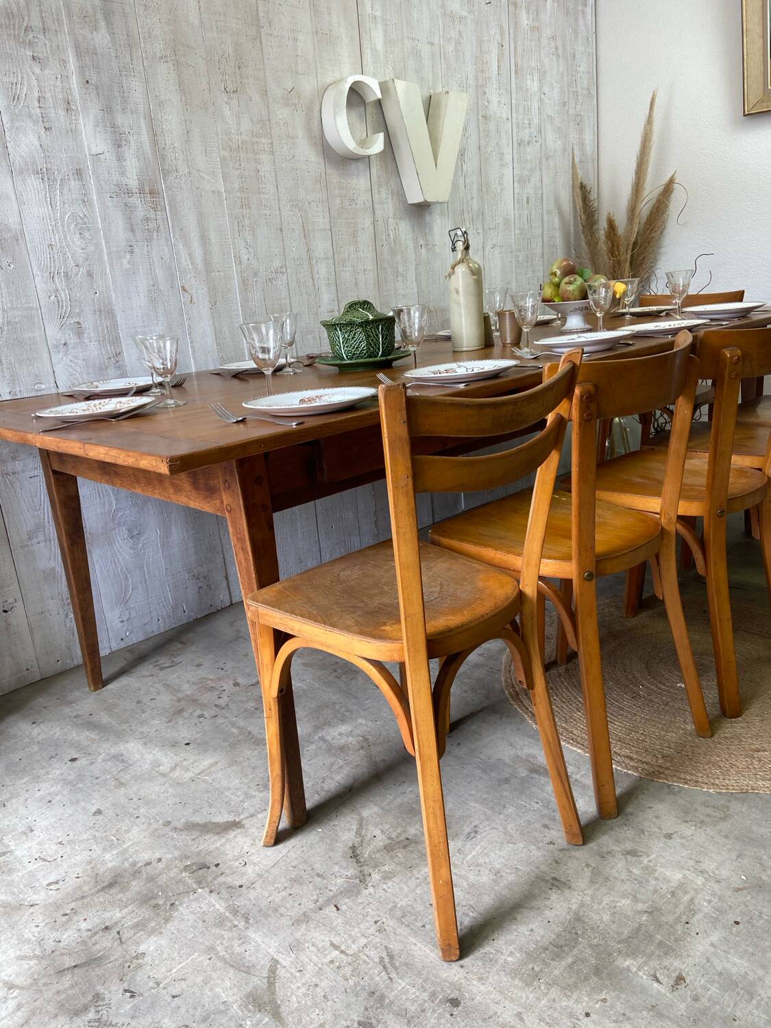 Table de ferme 237x107 cm