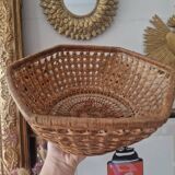 Antique vintage basket with cane style