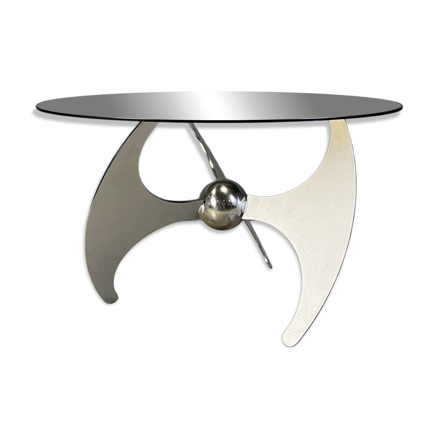 Luciano Campanini “Helix” adjustable dining or coffee table, 1970s