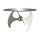 Luciano Campanini “Helix” adjustable dining or coffee table, 1970s