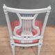 Chaise style Louis XVI laquée dossier lyre