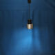 Suite de 4 suspensions space age en inox brossé