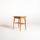 Scandinavian Birch Bedside Table, 1950s