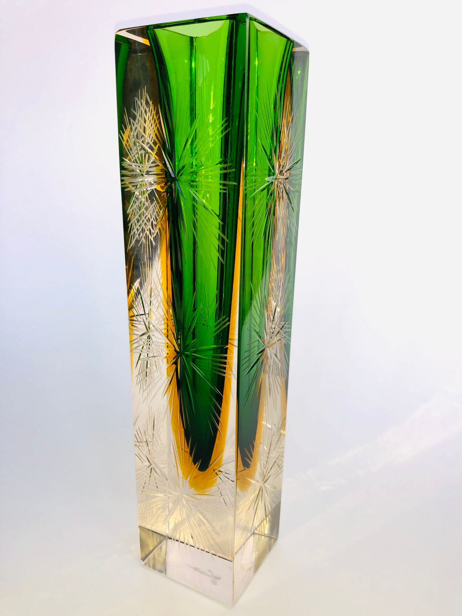 Vase Sommerso Murano design Luigi Mandruzzato, 60s