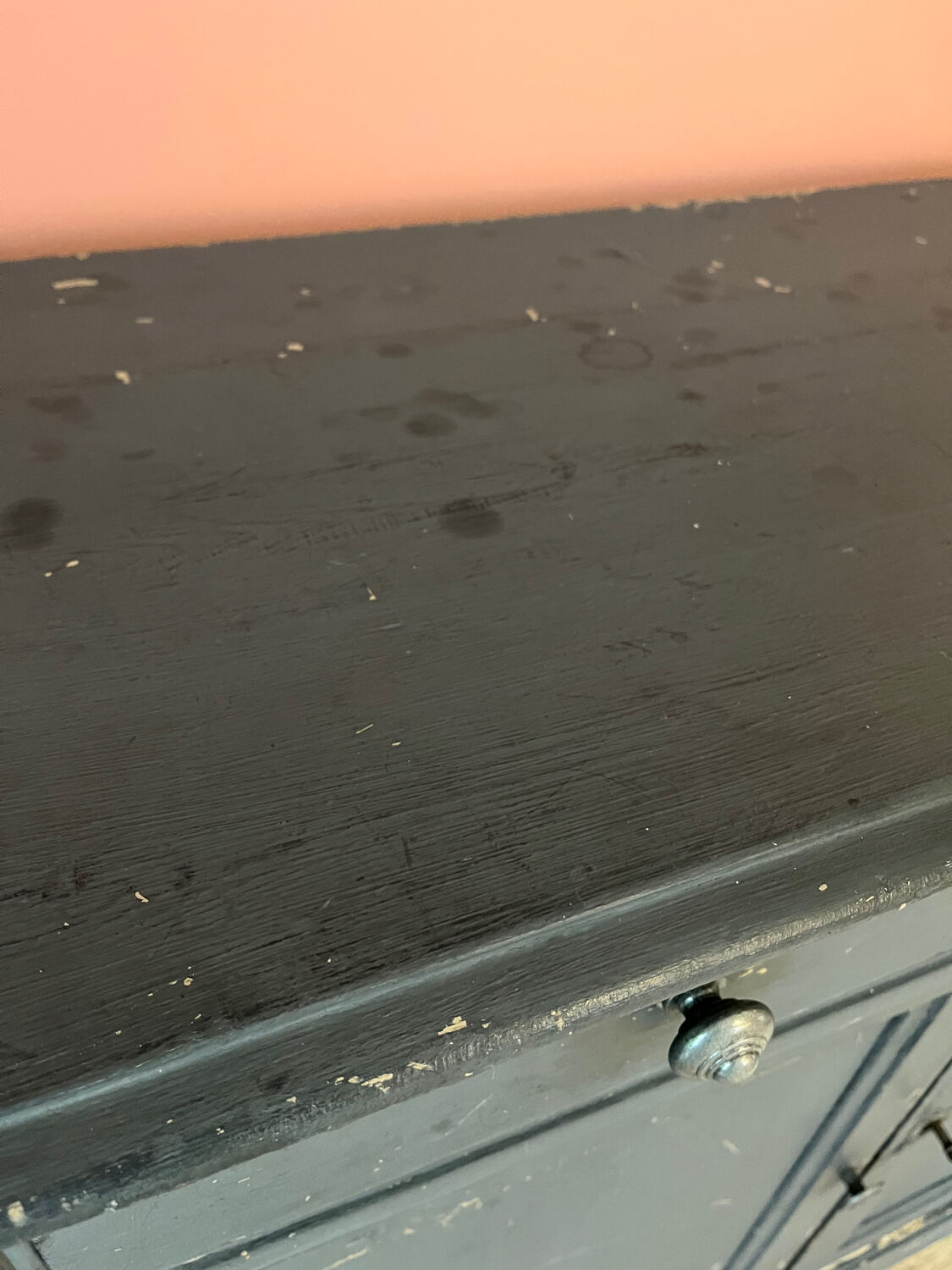 Slate blue Parisian buffet