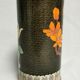 Vase Roll , beautiful enamels Cloisonnés , China Asia . flowers , blue background
