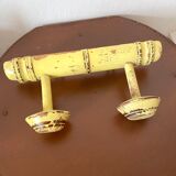 Antique coat rack with 2 hooks