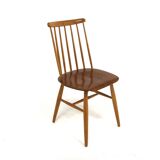 Chaise scandinave en teck "Pinnstol", suède, 1960