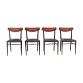 Set of four Danish designer chairs from Harry Østergaard from the 60s