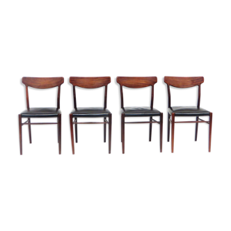 Set of four Danish designer chairs from Harry Østergaard from the 60s