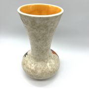 Vase vintage en céramique signé Roy – Décor Main – Années 60/70