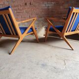 Pair of Danish armchairs Z by Poul Jensen for Selig 1960
