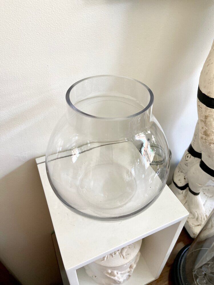 Glass ball vase
