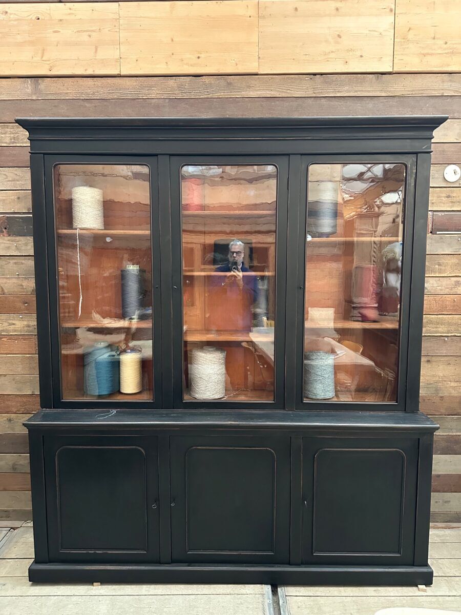 Large patinated library