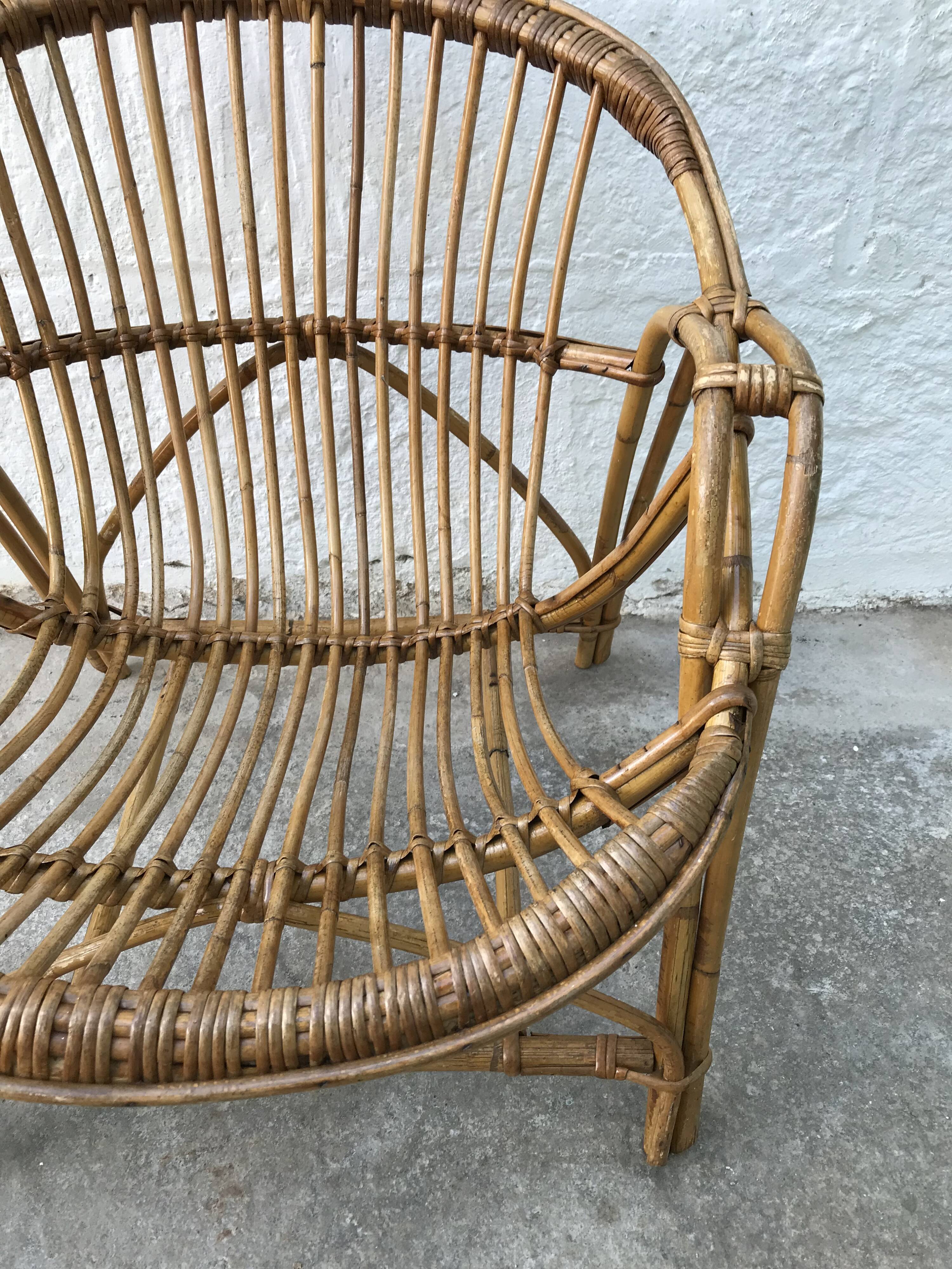 Armchair basket Adult rattan