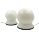 Sergio Asti, Set of 2 "Scafandro" Table Lamps, Candle, Italy 1970s