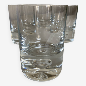 Set de 4 verres XL gobelets whisky bulle scandinaves 500g en cristal sonnant