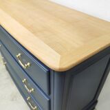 Vintage cherry wood commode refurbished