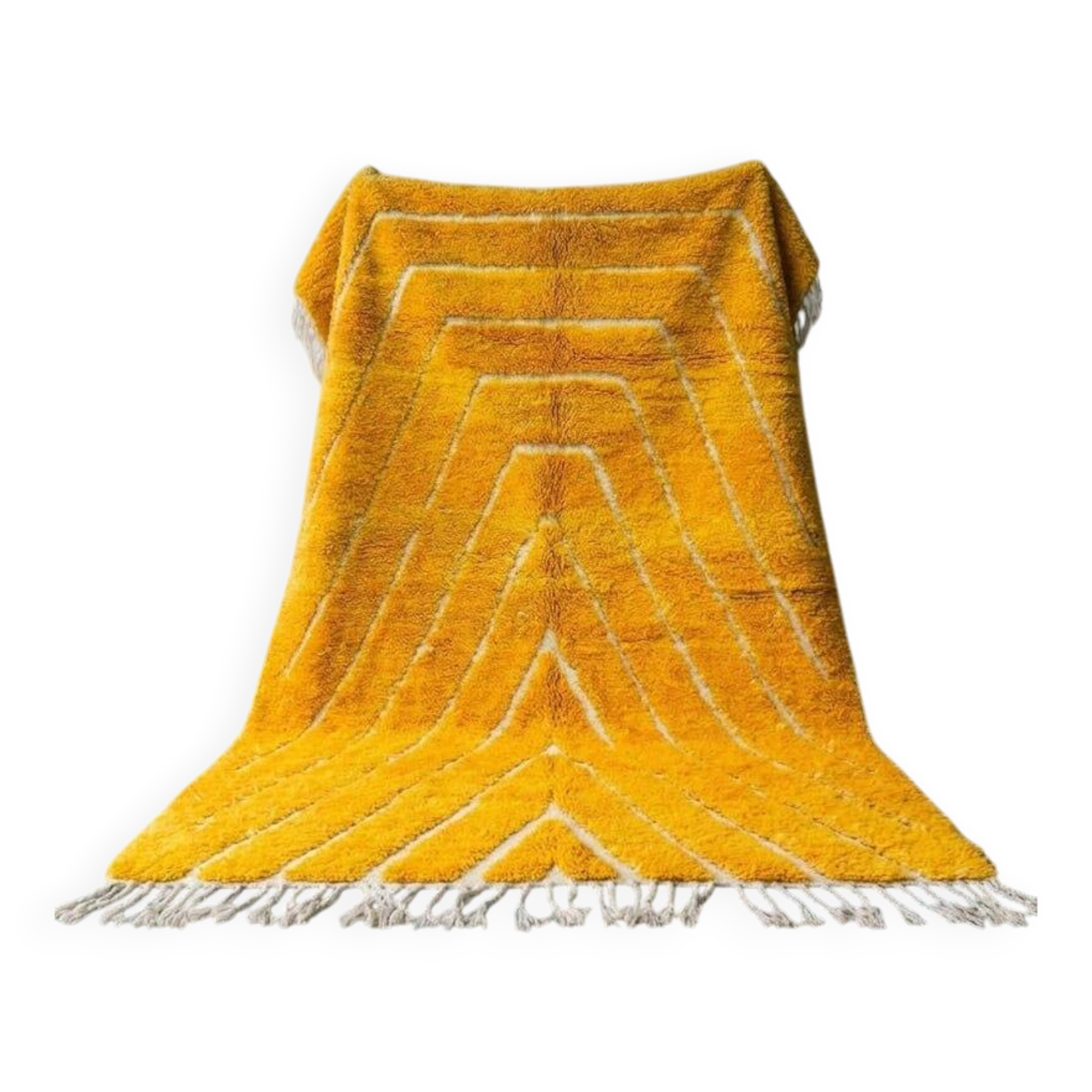 Handmade pure wool rug, size 2/3 m.