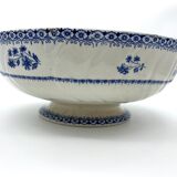Saladier ancien sur piédouche Boch Frères Astre