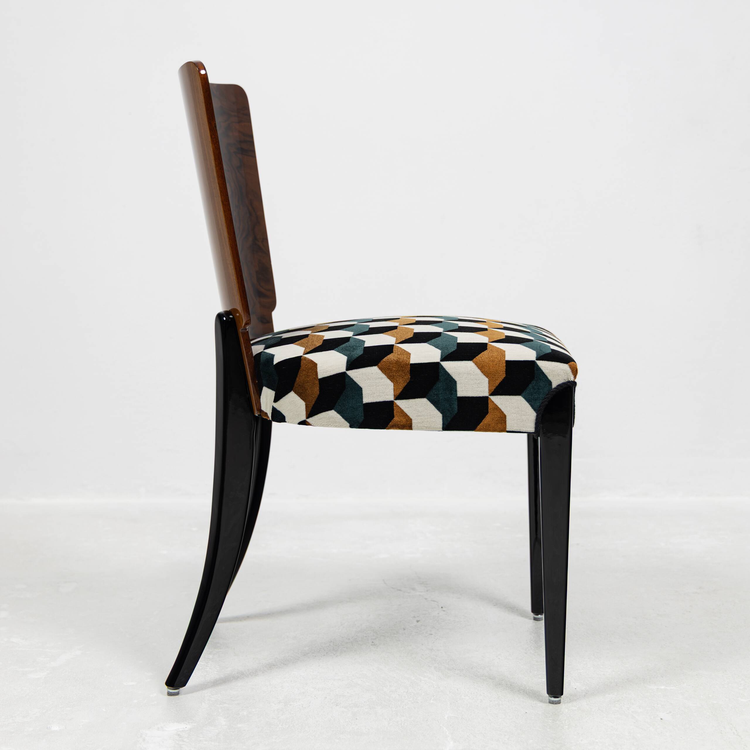 Set of 4 chairs H-214 Jindřich Halabala UP Závody 1950-1959