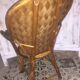 Fauteuil bambou écorce de châtaigner