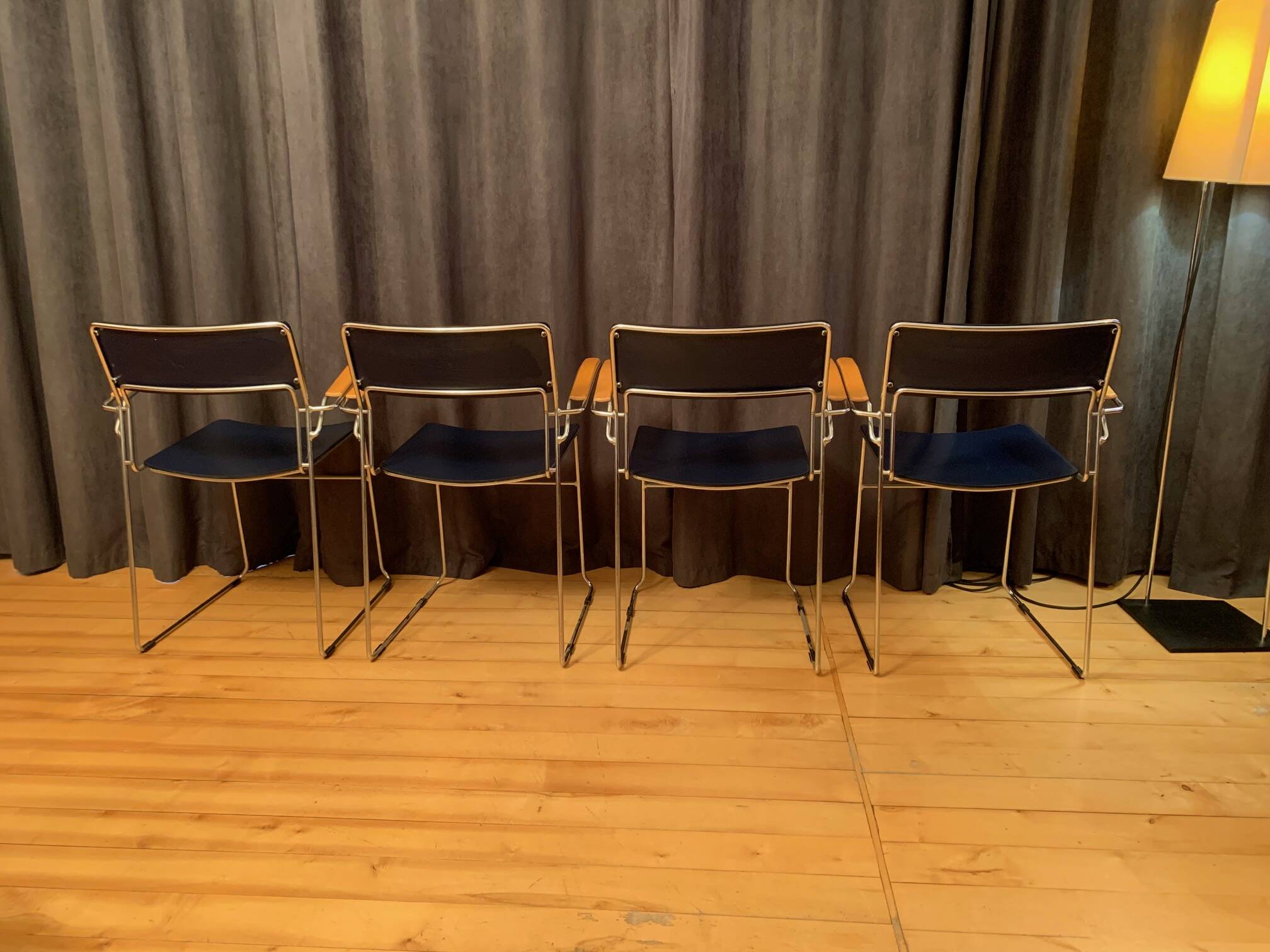 Set of four Sultana chairs, Arrben, Italy, 1970s/1980s