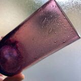 Water glasses, purple bubbled glass, Biot region