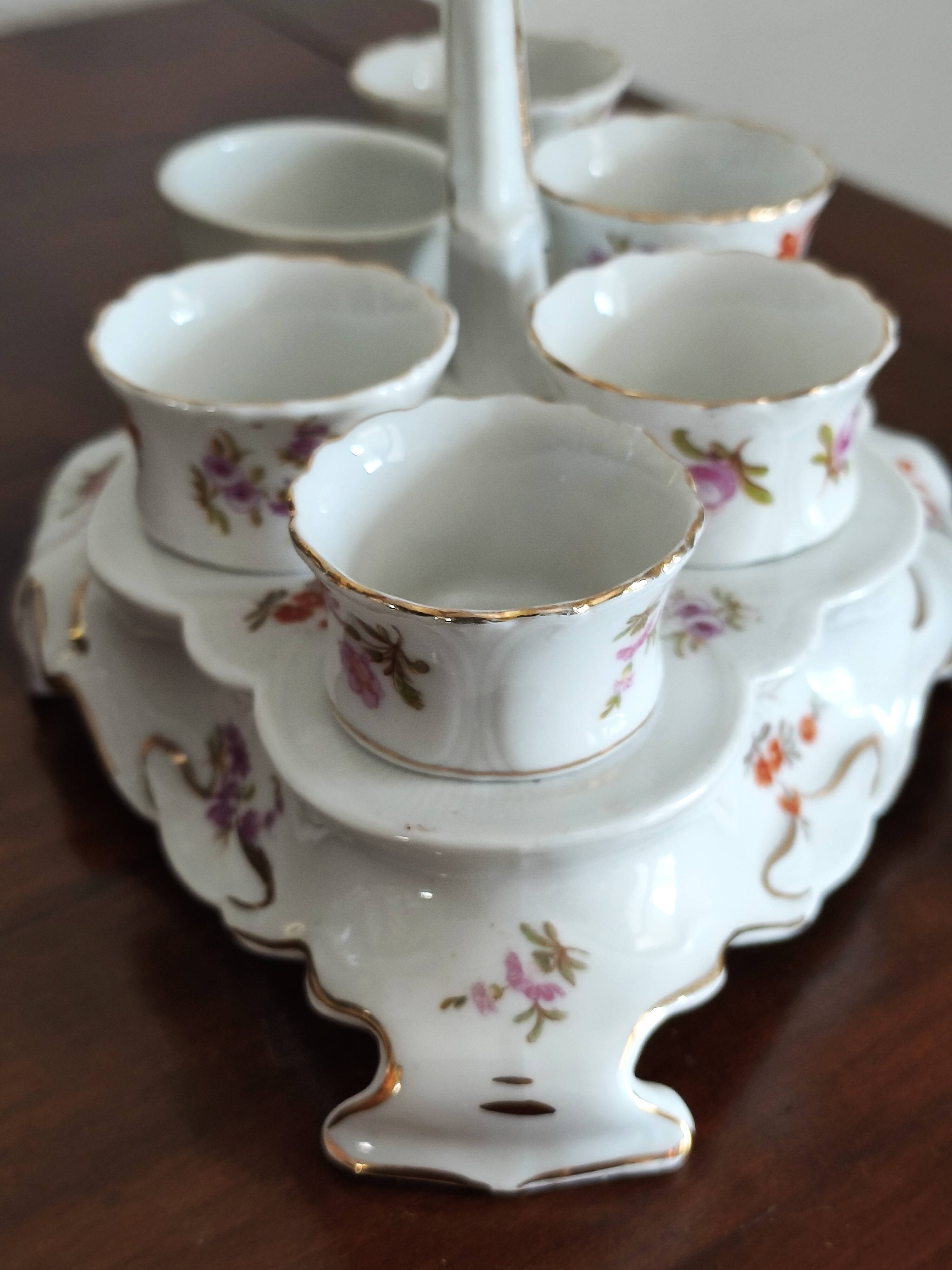 Porcelain egg cups from the 1960s