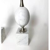 Pair of modernist egg lamp bases by Philippe Barbier