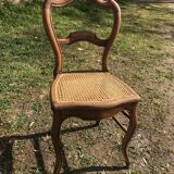 Suite of 8 Louis Philippe canne chairs