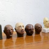 Terracotta head sculpture