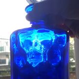 Blue decorative bottle bottle